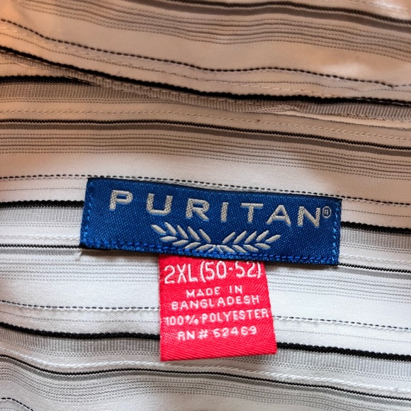 Men’s Big & Tall Striped Button Up Shirt - Picture 2 of 2